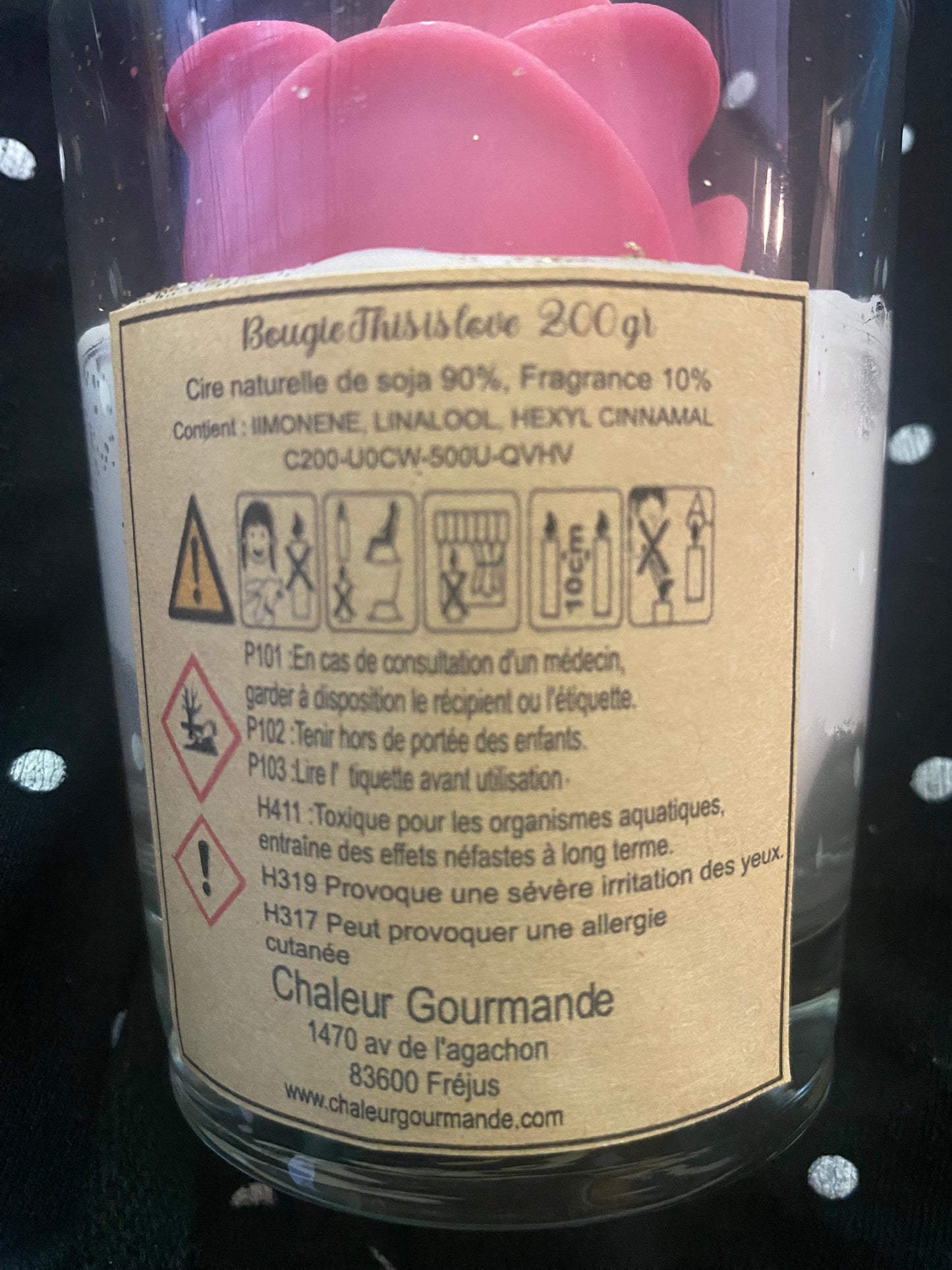 Bougie parfumée "this is love"