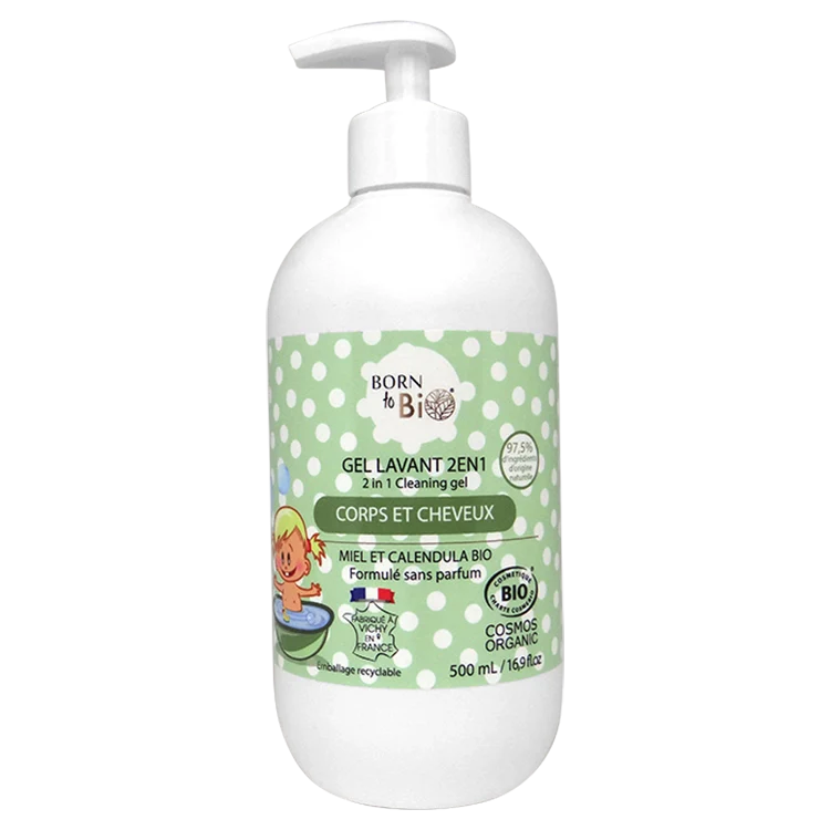 Gel lavant enfant/bébé 2 en 1 miel et calendula bio 300ml
