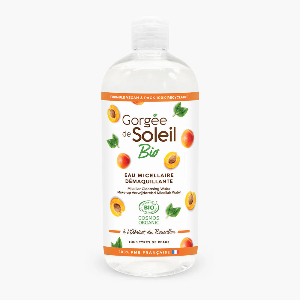 Eau micellaire démaquillante à l'abricot du roussillon 500ml