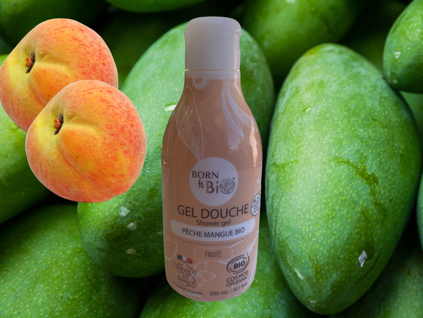 GEL DOUCHE pêche mangue BIO