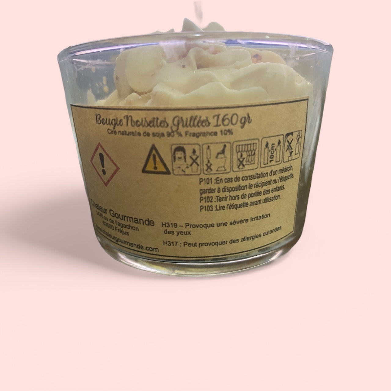 Bougie parfumée " noisette grillée"