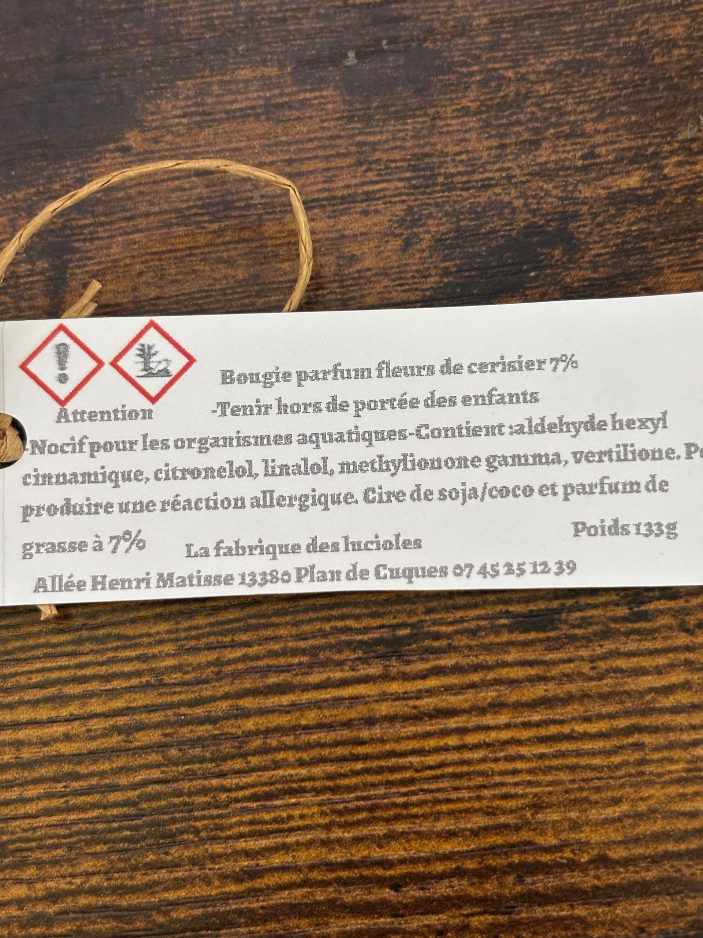 Bougie parfumée fleur de cerisier édition spéciale 133g
