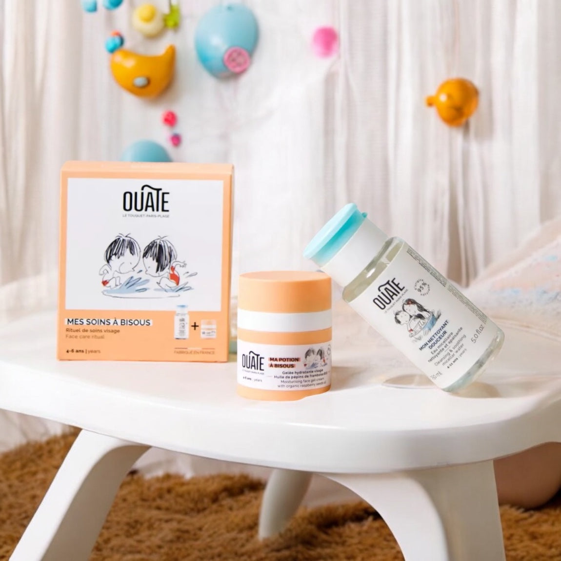 Coffret "Mes soins à bisous 4-6 ans Ouate" créme hydratante+eau micellaire