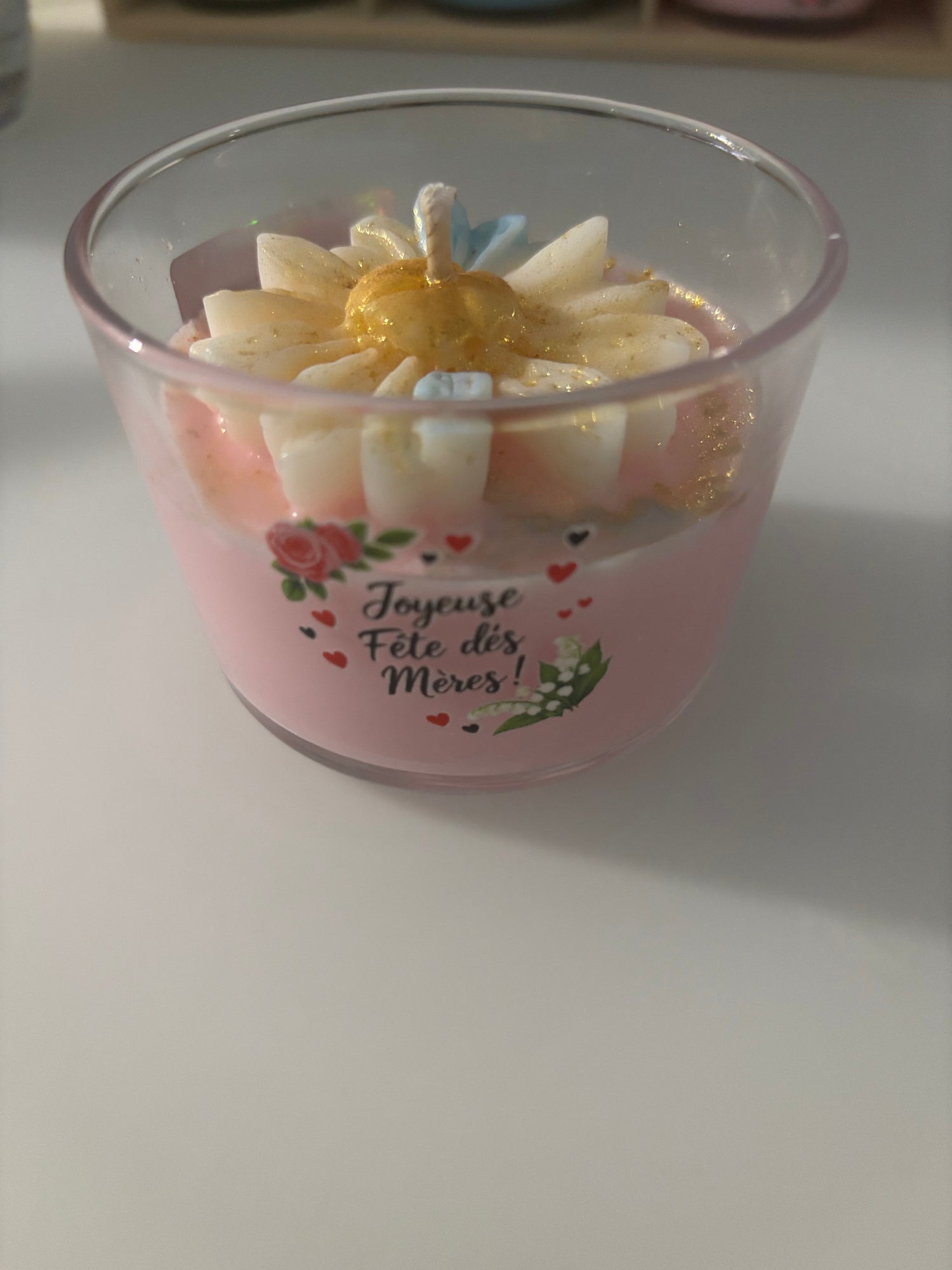 Bougie parfumée fleur de cerisier édition spéciale 133g (pétale bleu)
