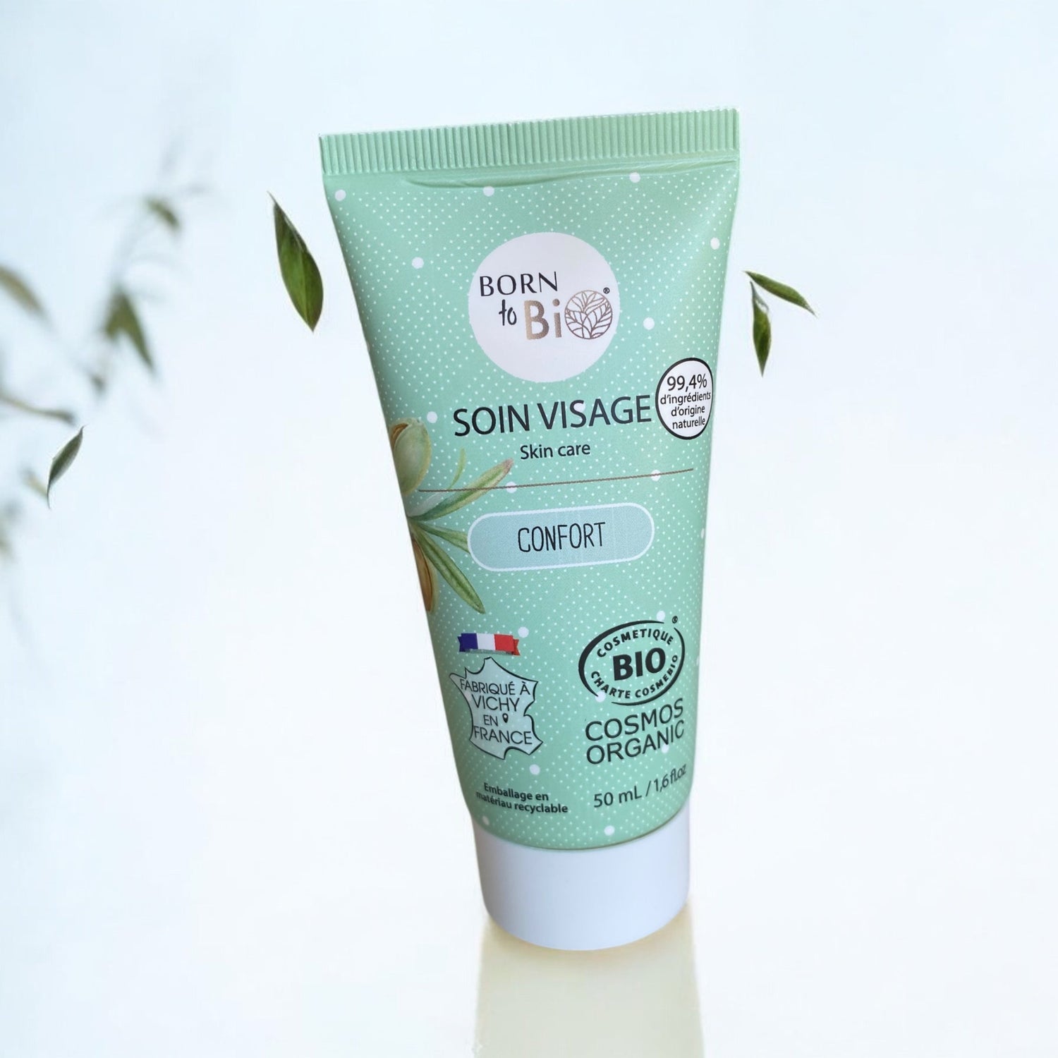 Soin visage confort amande douce/argan bio 50ML "born to bio"