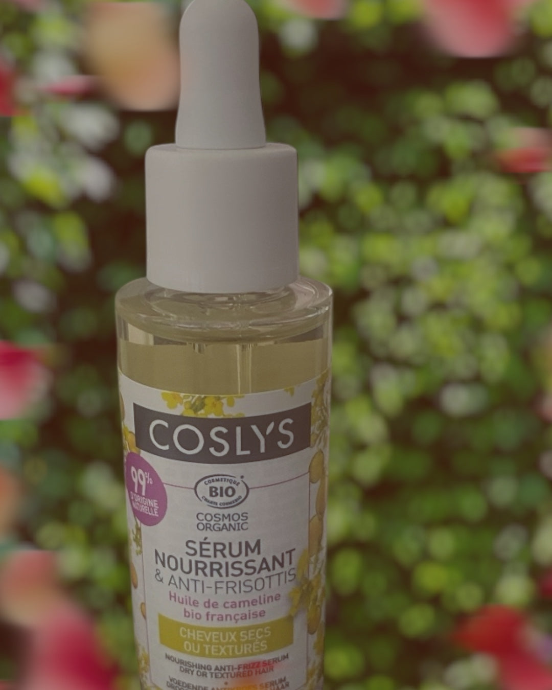 Sérum cheveux nourrissant et anti frisottis 30ml " Coslys"