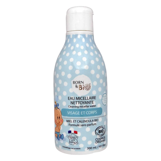 Eau micellaire nettoyante bébé visage et corps miel et calendula bio 500ml