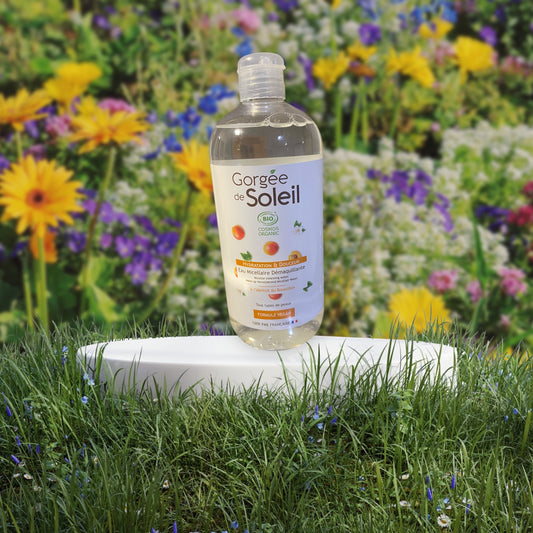 Eau micellaire démaquillante à l'abricot du roussillon 500ml