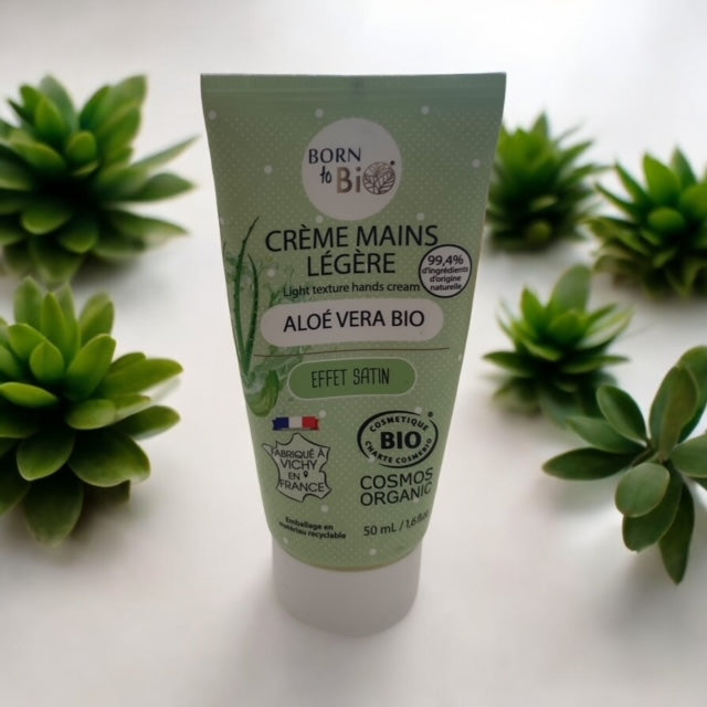 Crème mains à l'aloe vera bio 50ml